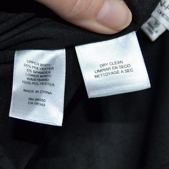 Evan-Picone Black Cream & Yellow Sleeveless Formal Dress Size 16 - Picture 9 of 12